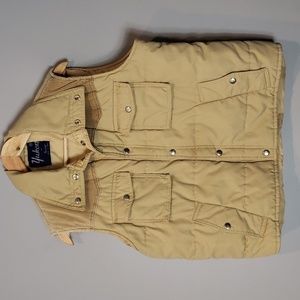 Utility Vest Gorpcore Western Quilted Tan Vintage Yukon Medium Corduroy